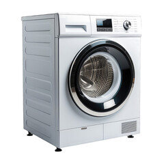 Modern White Washer Dryer: Efficient Laundry Appliance