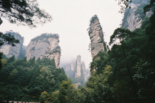 foggy rocky landscape in Malasya