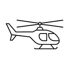 helicopter silhouette vector illustration