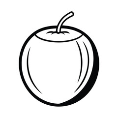 apple on a white background