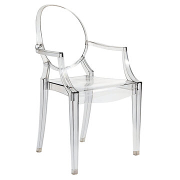Ghost Chair (Louis Ghost) isolated PNG transparent background