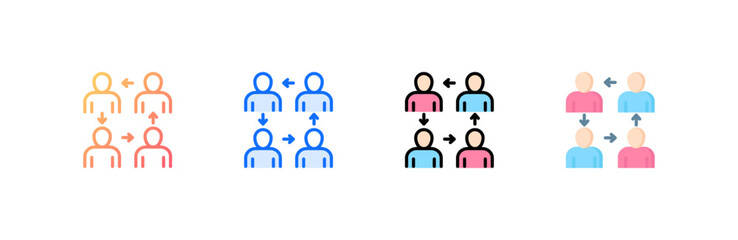 Engage icon set multiple style collection