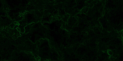 Abstract dark texture with glowing neon green fractal-like wisps and swirling tendrils against a nearly black background. luminous smoke or energy field, forming intricate organic patterns and depth.