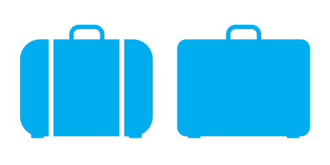 Valise, Baggage icons set. Luggage, travel bag, suitcase symbols. Vector icons