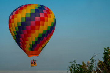 hot air balloon in the sky