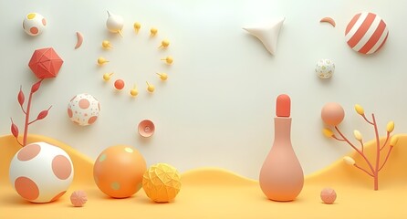 easter eggs and flowers