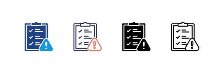 Planning icon set multiple style collection