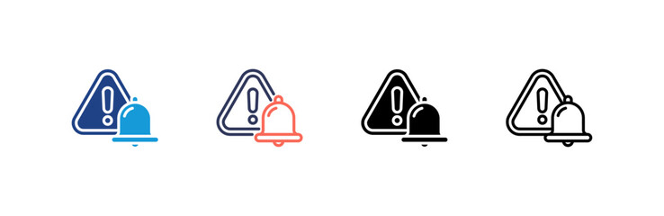 Obraz premium Interruption icon set multiple style collection