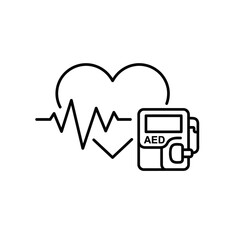 Line rate heartbeat. Medical monitor heart beat and rhythm. Electrocardiogram heart and pulse for monitor health. Vector Illustration.