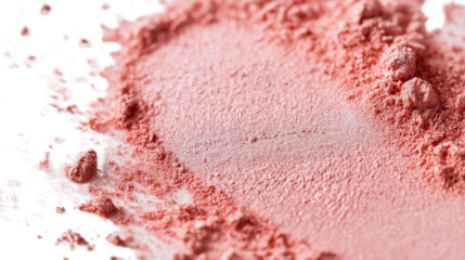 Peach blush powder burst with scattered pigments png