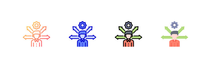 Opportunities icon set multiple style collection