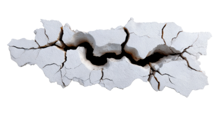 Cracked Surface: An abstract view of a cracked surface showcases intricate patterns of fissures and fractures, emphasizing the fragility and the passage of time.