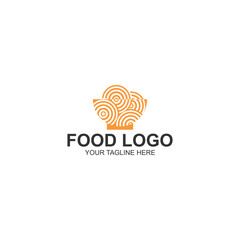 logo design for noodle restaurant or business with creative illustration