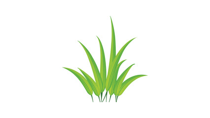 Plant 4: Abstract vector leaves in flat style