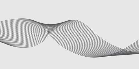 Abstract vector background with black wavy lines. EPS10