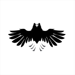 Obraz premium Eagle Logo Silhouette, Vector Illustration