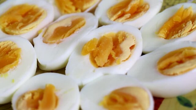 Animated images of boiled eggs for health benefits
