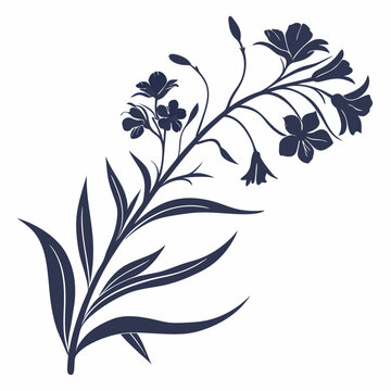 black and white wallflower