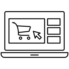 E-commerce or Online Shopping Icon