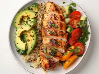 Healthy Chicken Quinoa Bowl
