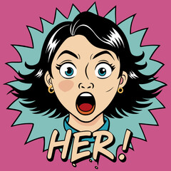 funny cartoon girl