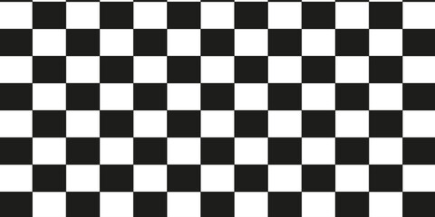 Fototapeta premium Black and white checkered pattern, Checkerboard seamless pattern