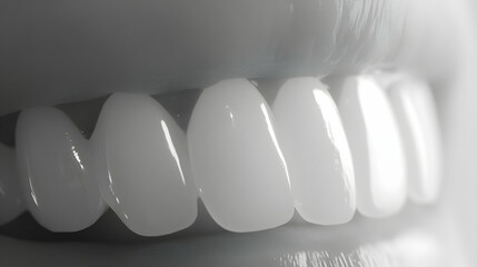 Flawless Dental Aesthetics: A Close-Up of Perfectly Aligned White Teeth