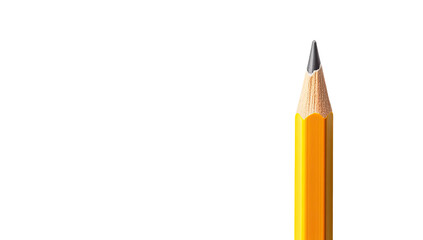 Close-up of a sharpened yellow pencil