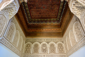 Obraz premium Marrakech, Morocco Beautiful Bahia Palace_Marrakech, Maroc Magnifique Palais de la Bahia 