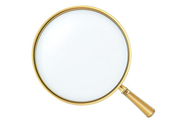 Fototapeta premium Golden magnifying glass