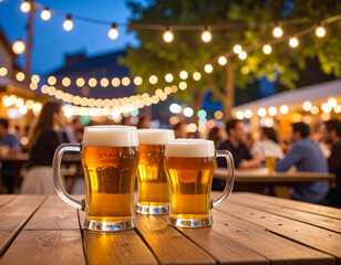 ビアガーデン、夏、宴会、飲み会、友達、パーティ、ビール、フェス