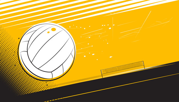 Abstract volleyball background design. Sports concept
