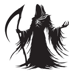 Primeval Wraith spirit creature outline vector - wraith silhouette - wraith vector - silhouette of wraith - phantom monster art
