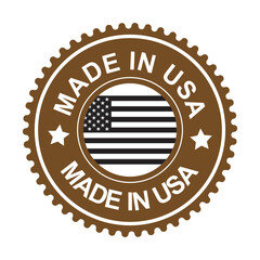 Made in USA Stamp Logo Vector &ndash; Vintage, Bold, and Editable Design