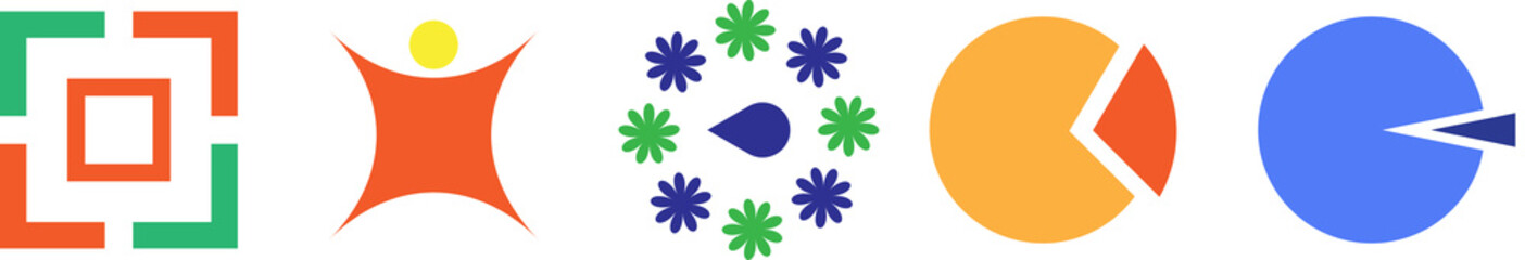 set of logo and vector icon design images.