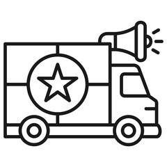 Roadshow Outline Icon