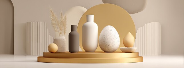 Fototapeta premium golden candle holder