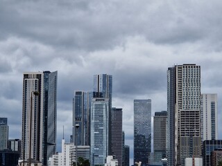 London skyline from North Greenwich
