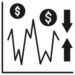 Volatility Glyph Icon