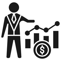 Broker Glyph Icon