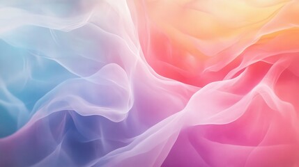 Obraz premium Abstract Pastel Fabric Drape: A Symphony of Colors