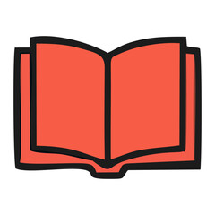 Collection of colourful flat design education icons