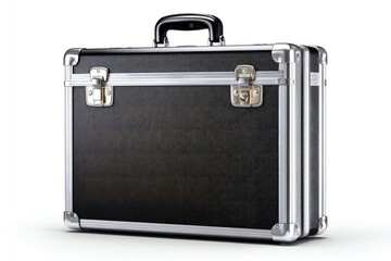 Black and silver metal briefcase 