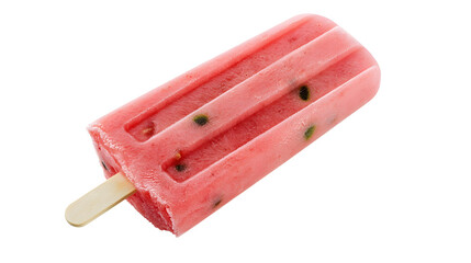 watermelon popsicle ice cream bar, isolated on a white background
