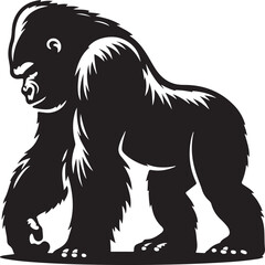 gorila vector sihouette