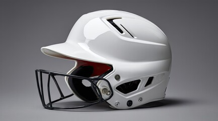 Fototapeta premium baseball helmet with a face mask