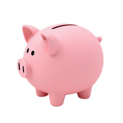 Obraz premium piggy bank isolated on a transparent background