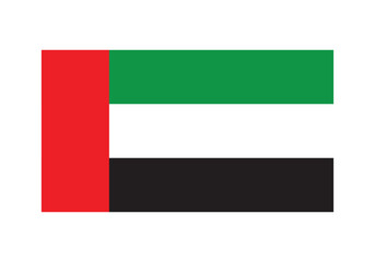 United Arab Emirates Flag Icon – Official National Flag of United Arab Emirates in Flat Vector Style with Standard Colors and Proportions.
