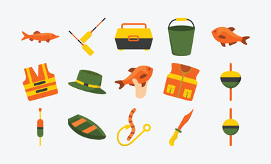 Fisherman Life Illustration Pack