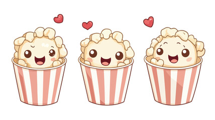 Crisp Popcorn Vector Illustration for Design Projects